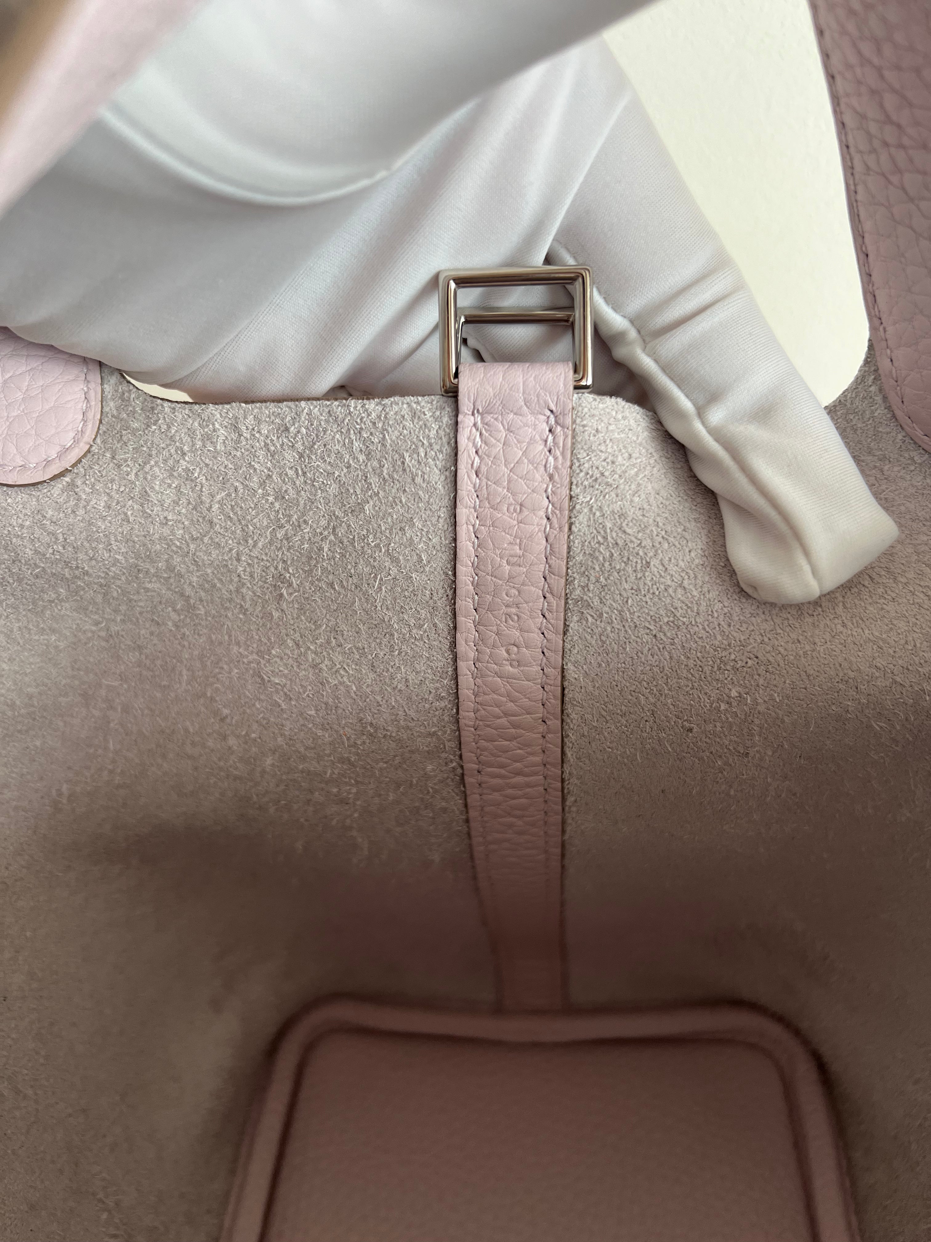 Hermès Picotin 18cm Mauve Pale PHW