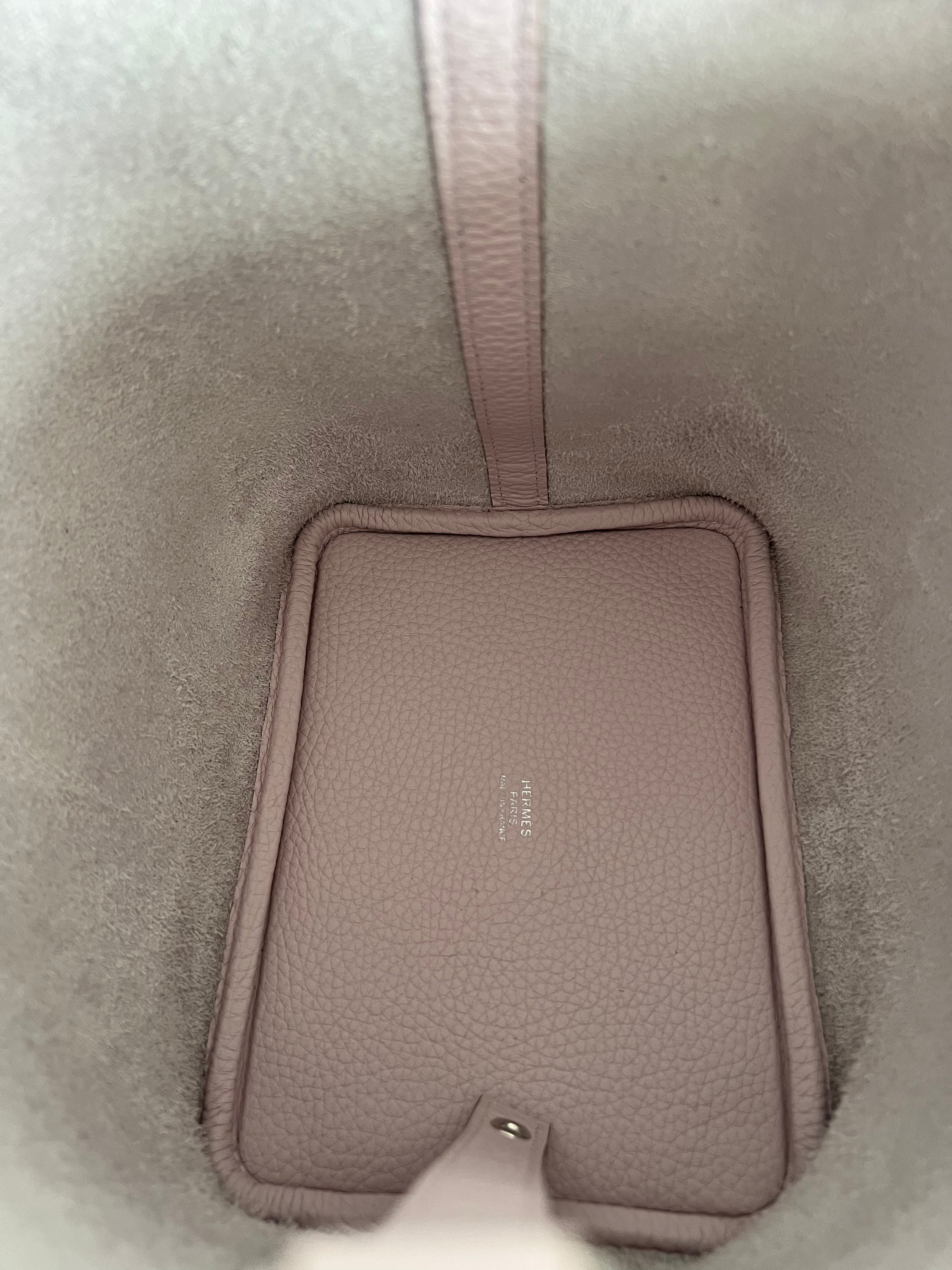 Hermès Picotin 18cm Mauve Pale PHW