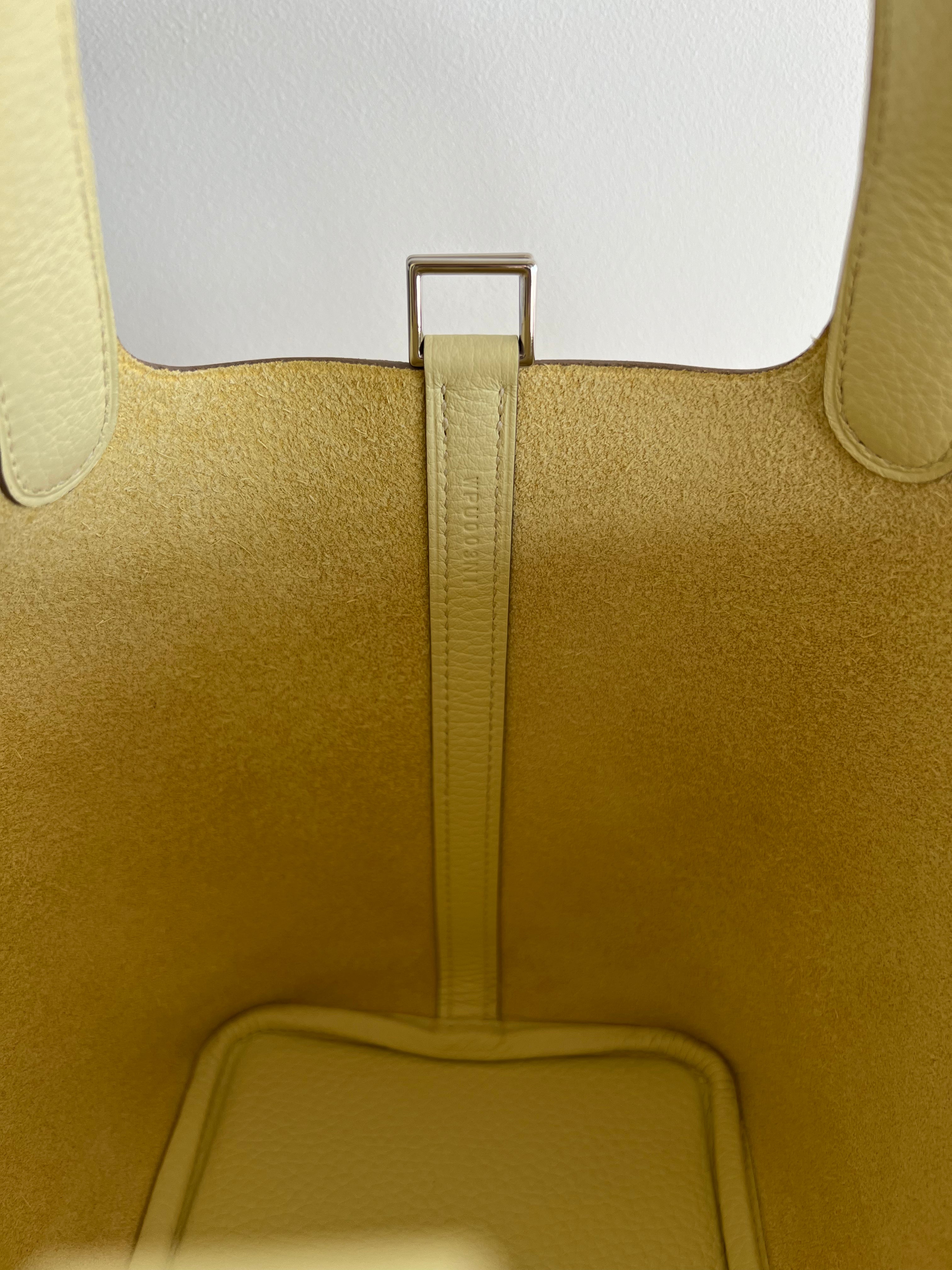 Hermès Picotin 18cm Jaune Milton, PHW