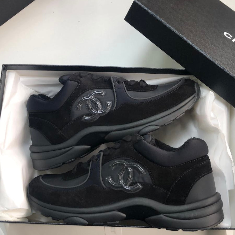 Chanel CC Logo Sneaker Black (Reflective)