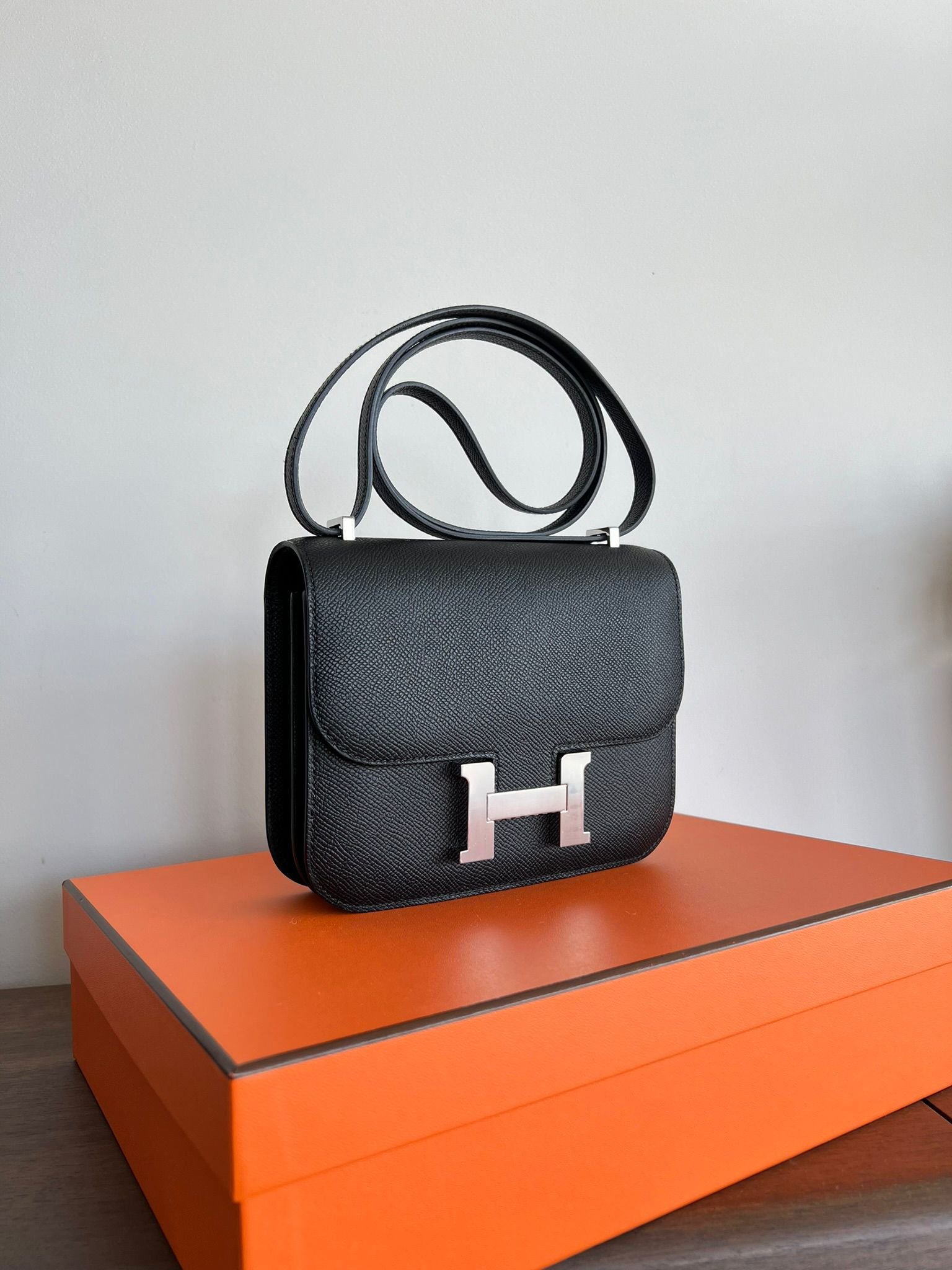 Hermès Constance 18 Black Epsom PHW