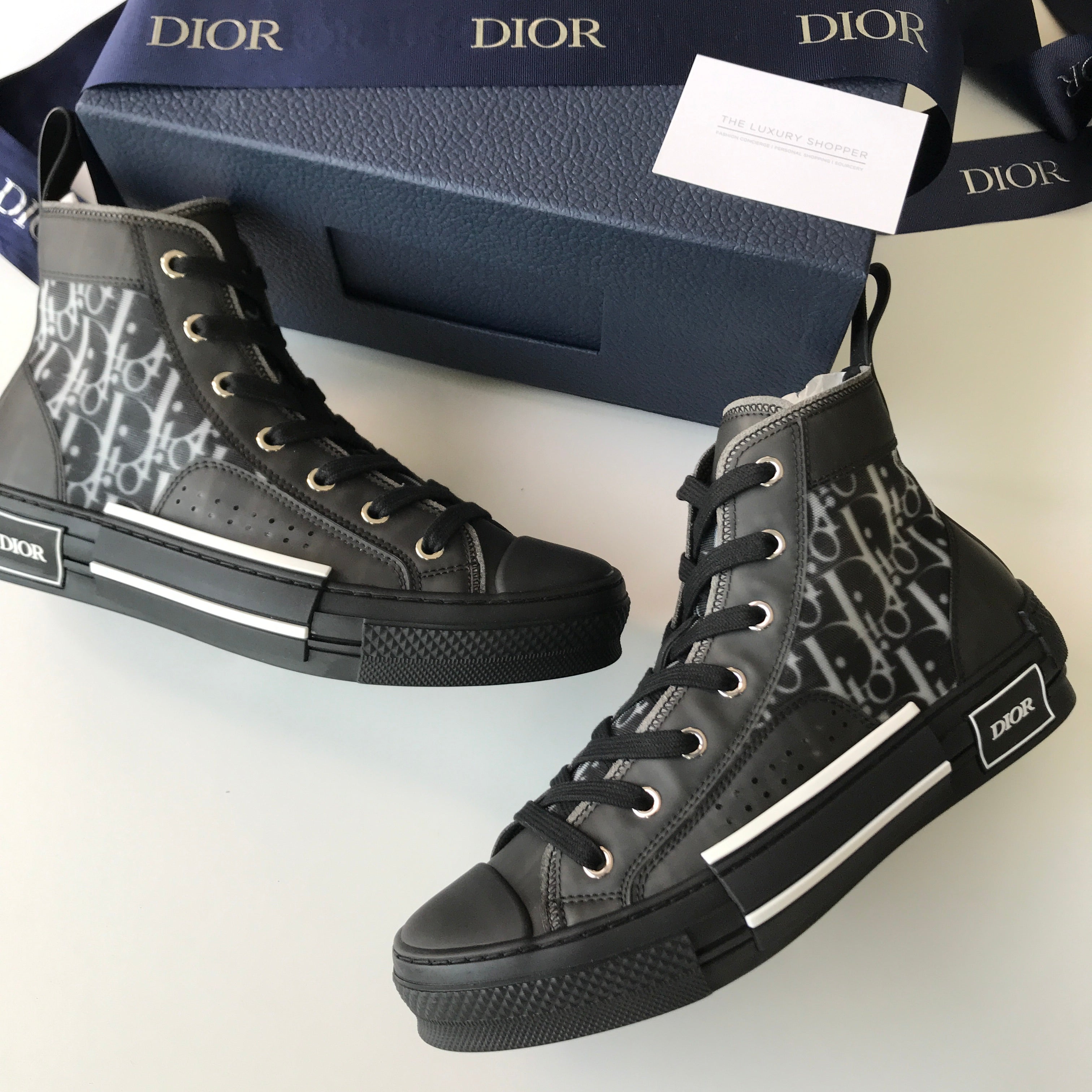 Dior B23 Oblique High Top Sneakers