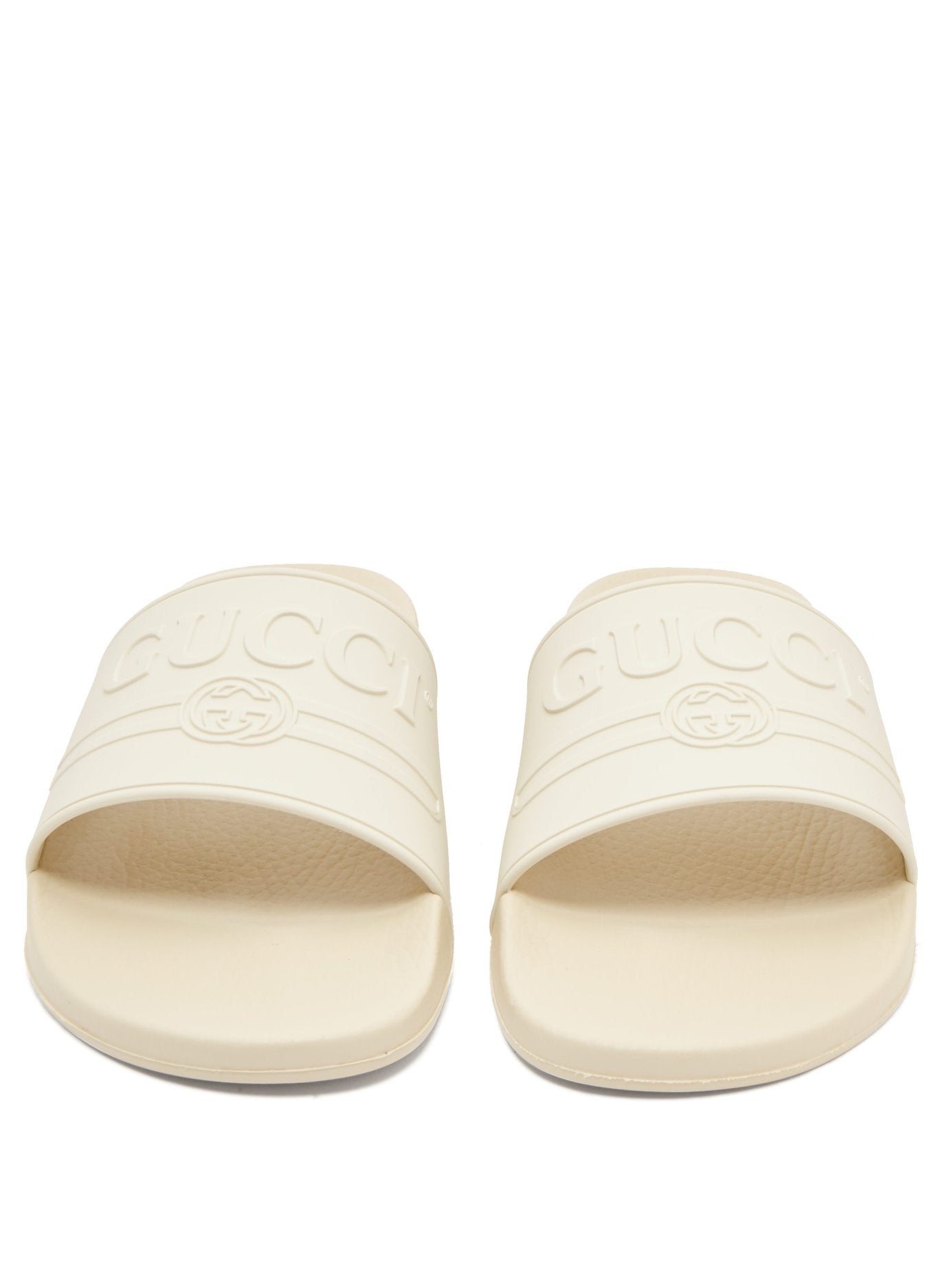 Gucci Rubber Logo Slides