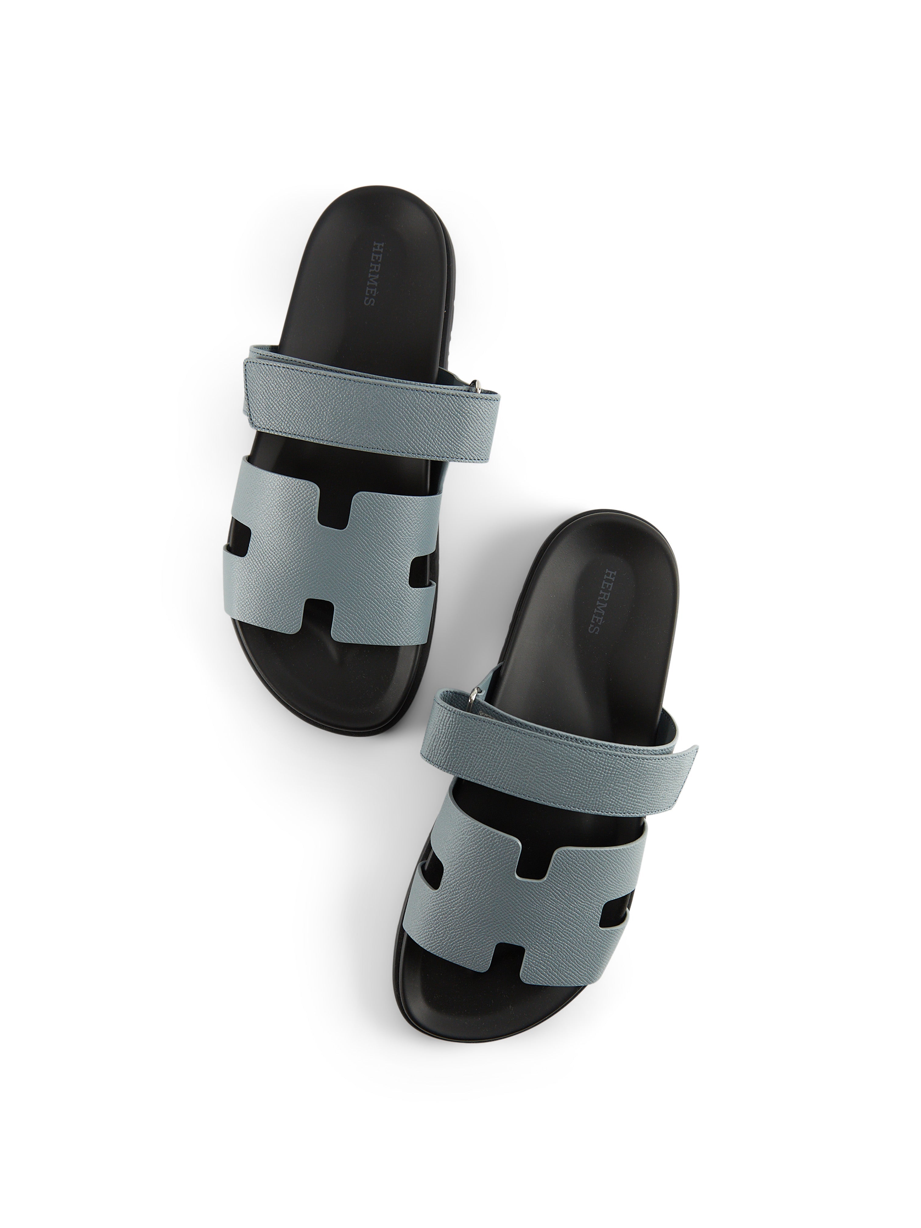 Hermès Chypre Sandals (Gris Antarctique)