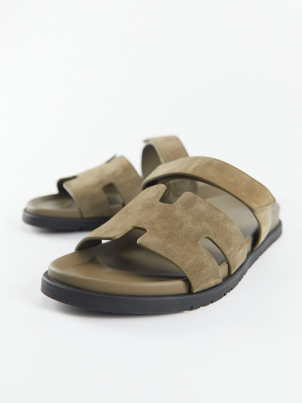 Hermès Chypre Sandals Khaki (Vert Toundra)