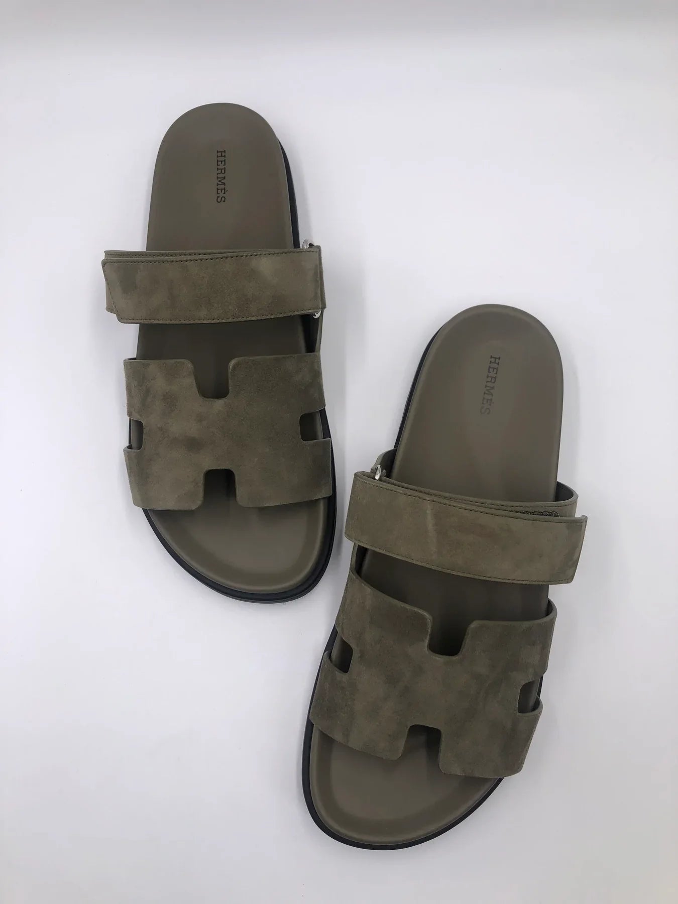 Hermès Chypre Sandals Khaki (Vert Toundra)